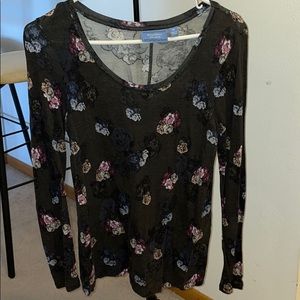 Long sleeve flower shirt